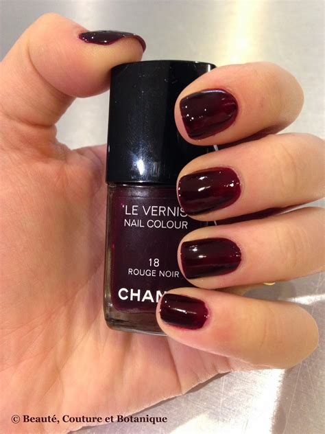 chanel rouge noir le vernis|chanel's colour.